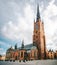 Riddarholmskyrkan Church at the sunny day in Stockholm, Sweden