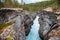 Ridderspranget ravine at Sjoa river Oppland Norway Scandinavia