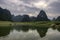 Riddled mountains in Cao Bang, Vietnam