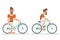 Ride Bicycle Geek Hipster ycling Travel Lifestyle Concept Planning Summer Vacation Tourism Journey Symbol Man Bike Flat