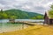 Ride electric boat across Lake Kocjak Plitvice Lakes National Park