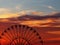 Ride the Ferris wheel at sunset