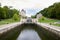 Rideau Canal connects the city Ottawa to Lake Ottawa and the Saint Lawrence River in Canada