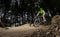 Rider in action at Mountain Bike