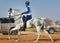 Rider participating in an endurance race.