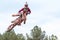 Rider Strikes Midair Pose In Georgia Motocross Race