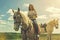 the rider on the white horse. Young horsewoman riding on white horse, outdoors view. girl on white horse runs free