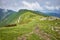 Ridge leading to the Velky Krivan mountain in Mala Fatra, Slovakia