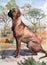 Ridgeback Dog breed. Watercolor original illustration. Hand drawing Art. Watercolor concept. Animal concept.