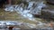 Ridges of hard rock create rapids of Mash Fork Waterfalls Camp Creek State Park & Forest, WV