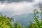 Ridges of theSmokey Mountains extending across the valley on the