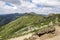 Ridgeway from Chopok to mount Dumbier, Nizke Tatry, Low Lower Tatra, national park