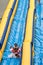 Riding 500-foot Waterslide