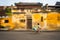 Riding a bicycle.UNESCO World Heritage Site Hoi An, Vietnam.