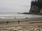 Riding bicycles on the beach