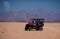 Riding a buggy car through the desert. thrill tourism adventures