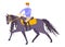 Riding Horse Flat Icon