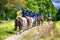 Riding horses in Topsmead State Park