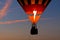 Riding in a Hot Air Balloon at Sunset