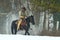 Riding out of the aspen trees