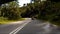 Riding the touring bike thru the mountain road