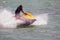 Riding Waves on a Yellow Jet Ski