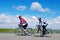 Riding in Xinjiang Tianshan grassland