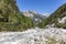 Rienza valley hiking way to go to The Three Peaks of Lavaredo Tre Cime di Lavaredo