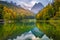 Riessersee and Zugzpitze at autumn, Garmisch-Partenkirchen, Bavaria