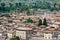 Rieti city, in Lazio, Italy. Cityscape, view from above