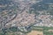 Rieti town center aerial, Italy