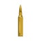 Rifle bullet, military weapon vector Illustration