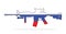 Rifle with Russian flag painted on