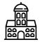 Riga church icon, outline style