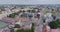 Riga city Drone flight, buildings living houses, center block of flats studio 69