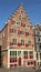 The Riga Coat of Arms house in Amsterdam, located at Oudezijds Voorburgwal 14.