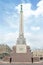 Riga, Latvia - August 10, 2014 -The Freedom Monument under sunny day in Riga, Latvia. The memorial honours the soldiers killed dur