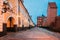 Riga, Latvia. Facades Of Old Famous Jacob`s Barracks On Torna Street