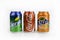 Riga, Latvia - March 13, 2016: Coca Cola,Fanta and Sprite can is