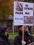 RIGA, LATVIA OCTOBER 16,2014 Civil people are voting against Nazi in Ukraine beside academy of science in October 16, 2014 Riga