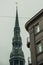 Riga, Latvia: Spire Church of St. Peter is one of the symbols and one of the main sights of the city of Riga