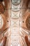 Riga Latvia. Vaulted Ceiling Of St. Peter\'s Lutheran Church In Sunlight