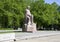 Riga. Monument to the Latvian writer and poet Rainis.