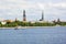 Riga\'s old town and Daugava river