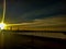 Riga, sunrise, bridge, river, sky