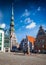 Riga Town Hall Square and St. Peter\'s Church