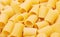 Rigatoni italian pasta background