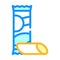 rigatoni pasta color icon vector illustration