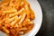 Rigatoni penne pasta creamy tomato