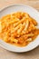 Rigatoni penne pasta creamy tomato